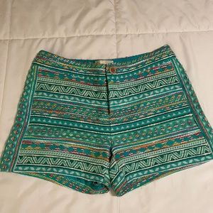 Anthropologie Elevenses Costa Aztec Womens Shorts - Size 6